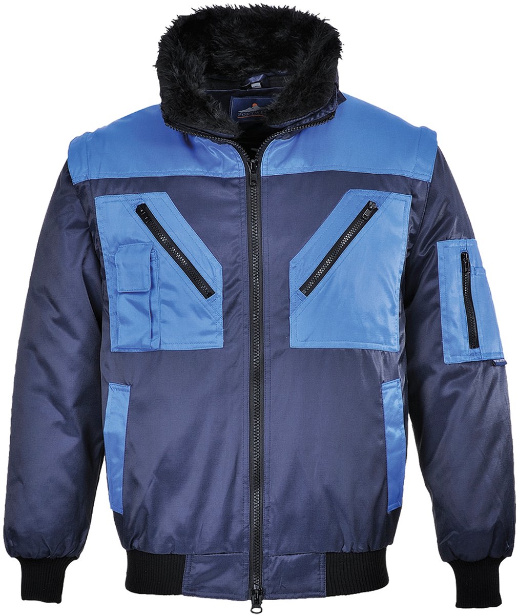Portwest Tweekleuren Pilotjack PJ20 Marine Blauw