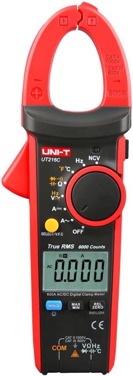 600A True RMS Tangen-Multimeter met Automatische Bereik en Frequentiemeting