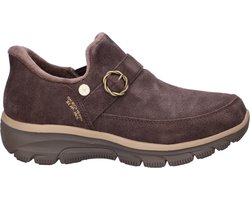 Skechers Hands Free Slip-Ins Easy Going dames instapschoen - Bruin - Maat 38