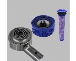 Achterste motorkap + achterste HEPA-filter + filterset geschikt Geschikt voor Dyson V6 DC58 DC59 DC61 DC62 DC74 stofzuiger vervangende onderdelen
