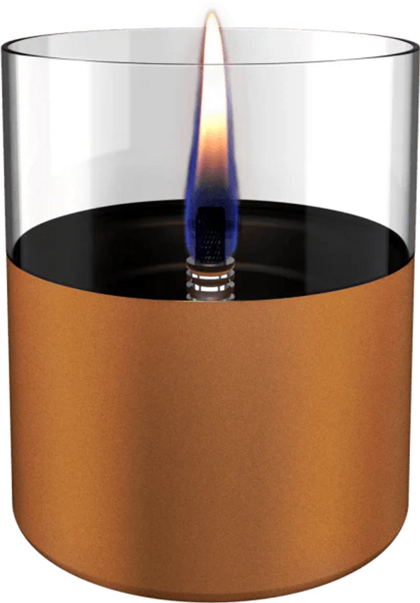 Tenderflame giftbox tafelhaard Lilly goud D 10 H 10,5 cm