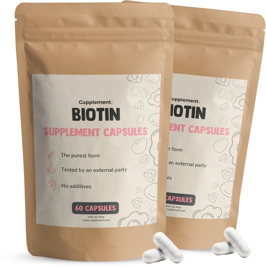 Cupplement® - Biotine (Vitamine B8) Capsules 10.000 mcg Combipack 120
