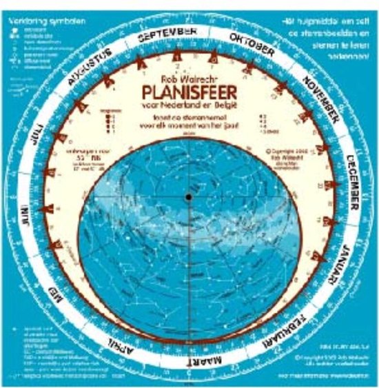 Planisfeer voor Nederland en Belgie - cover