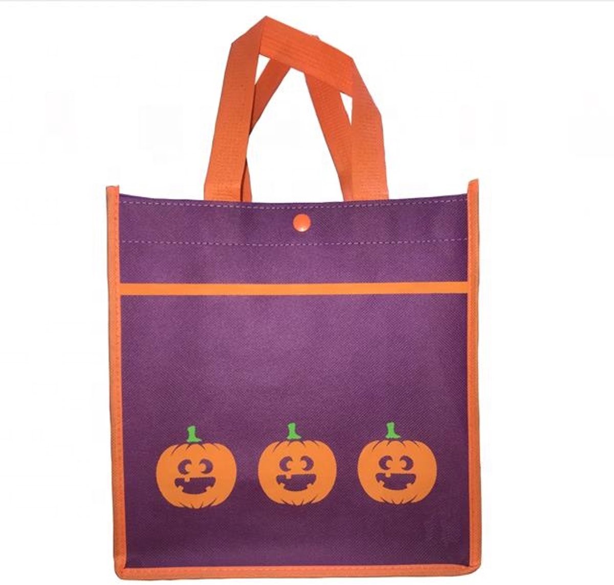 Halloween - snoeptas - snoepzak - pompoen - 25 cm x 25 cm