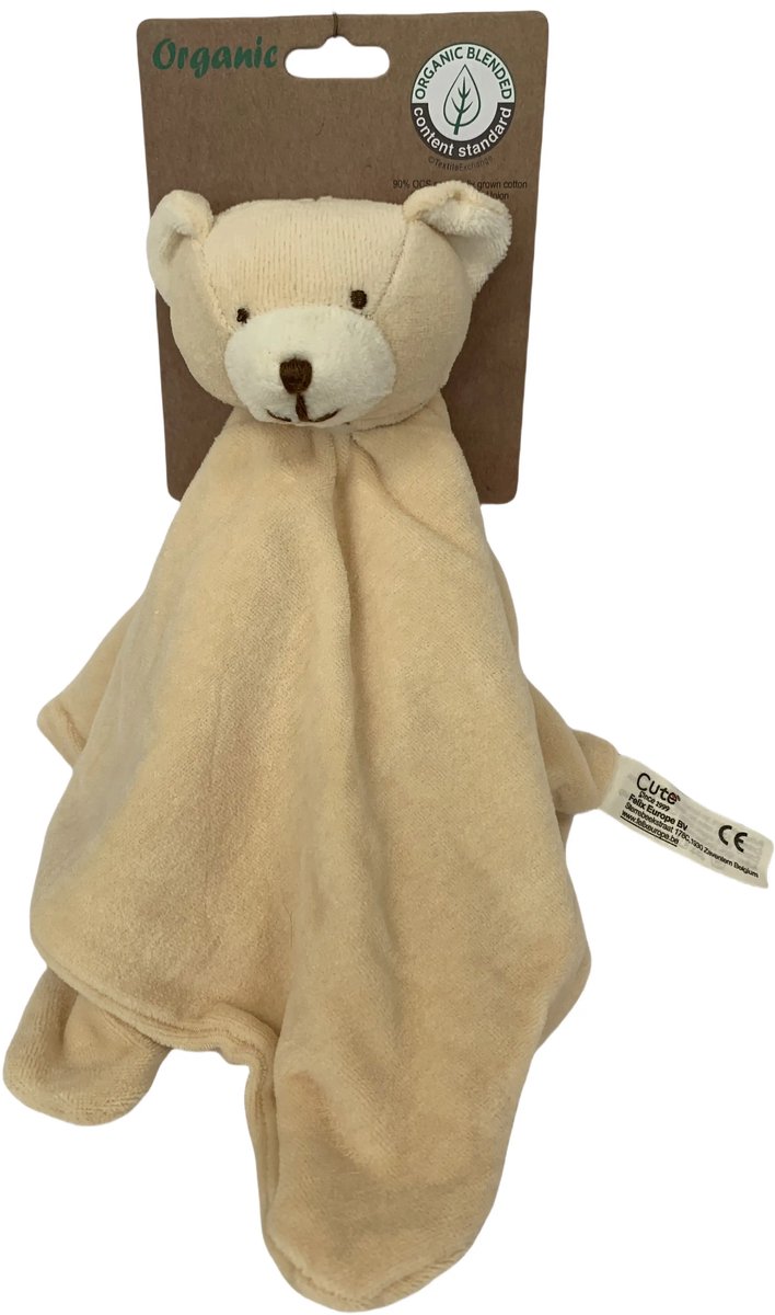 Cute since 1999 - Biologisch Knuffeldoekje - Beer & Rendier - Doudou - 2 stuks - 35 x 35 cm van Merkloos — afbeelding 5