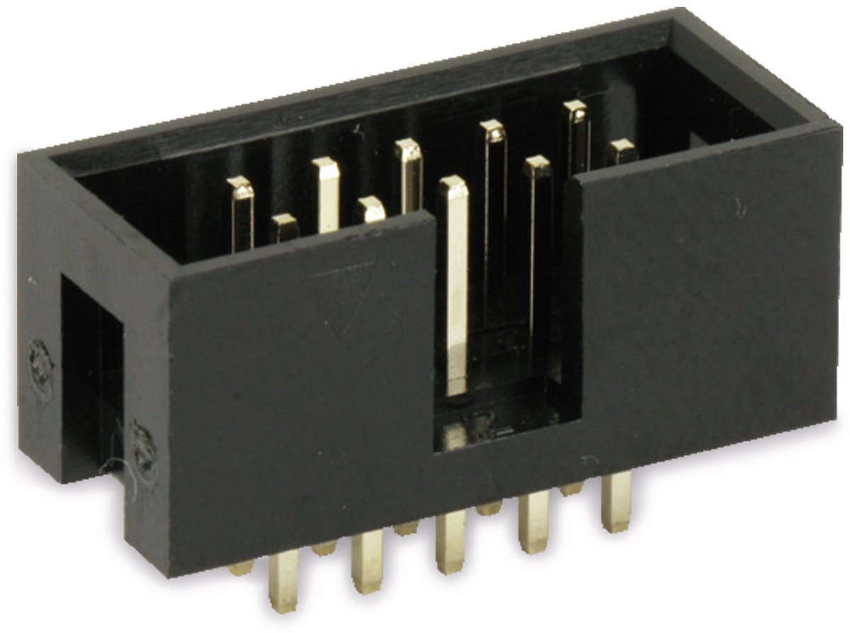 econ connect WS10G, DIN 41651, Zwart, Geelkoper, Polybutyleentereftalaat (PBT), 500 V, 5000 mΩ, 3 A