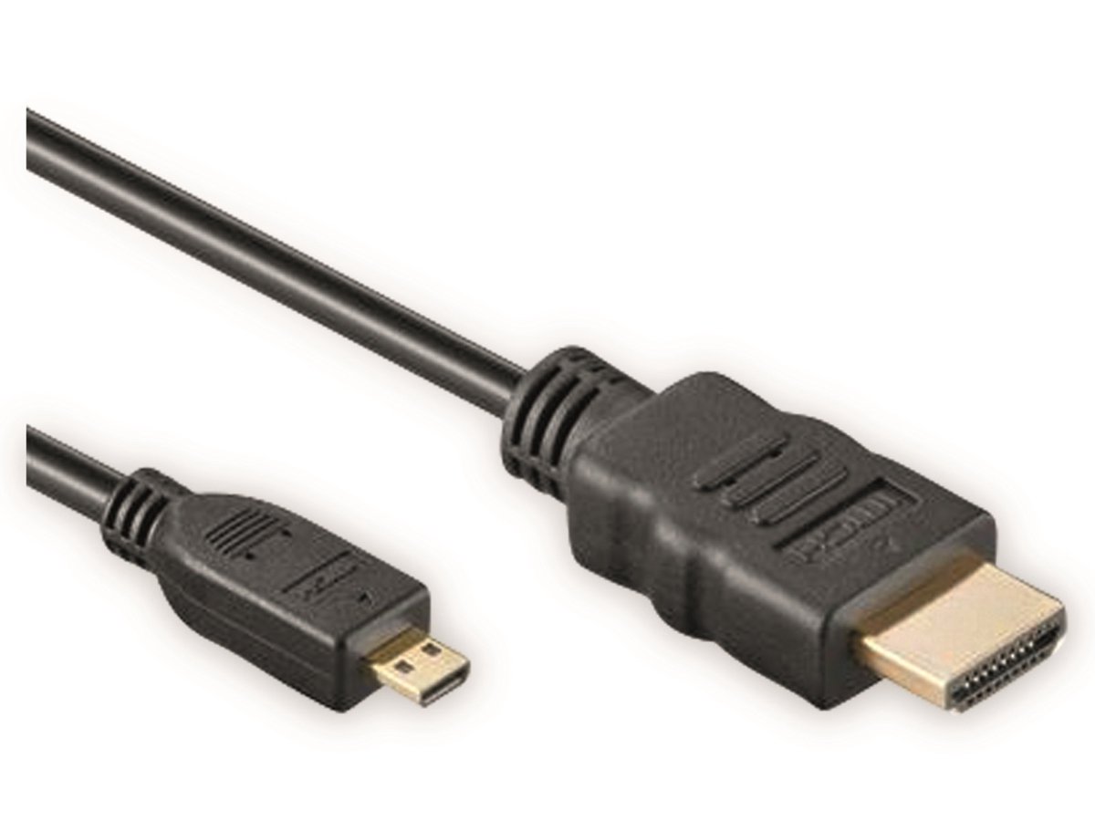 PureLink X-HC055-005E HDMI kabel 0,5 m HDMI Type A (Standaard) HDMI Type D (Micro) Zwart