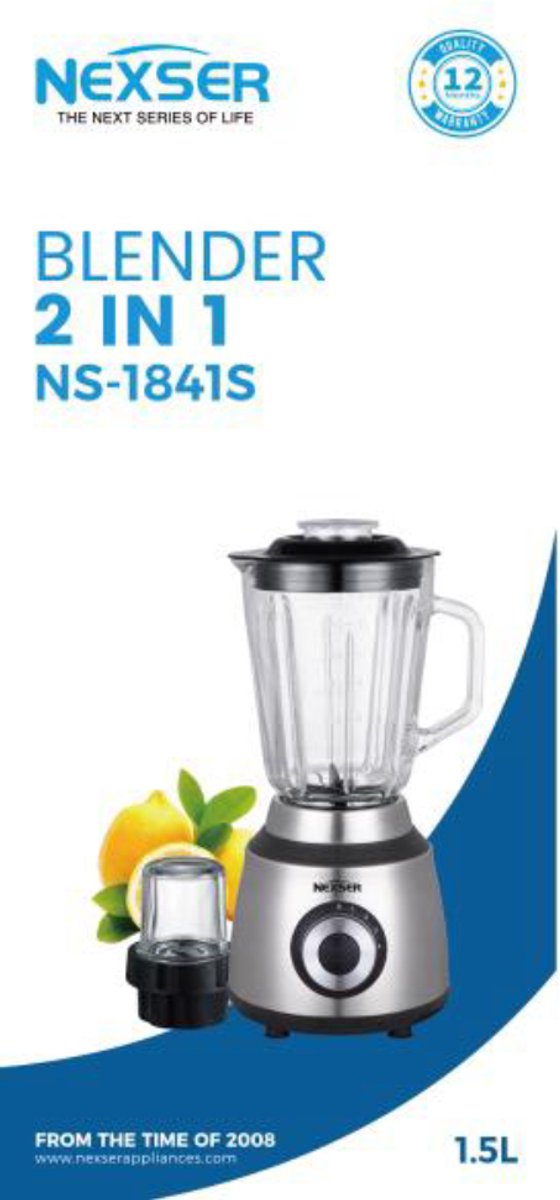 NEUF - Blender, smoothie maker,blender domestique polyvalent de grande capacité, avec bol mélangeur de 2 litres - Électroménager