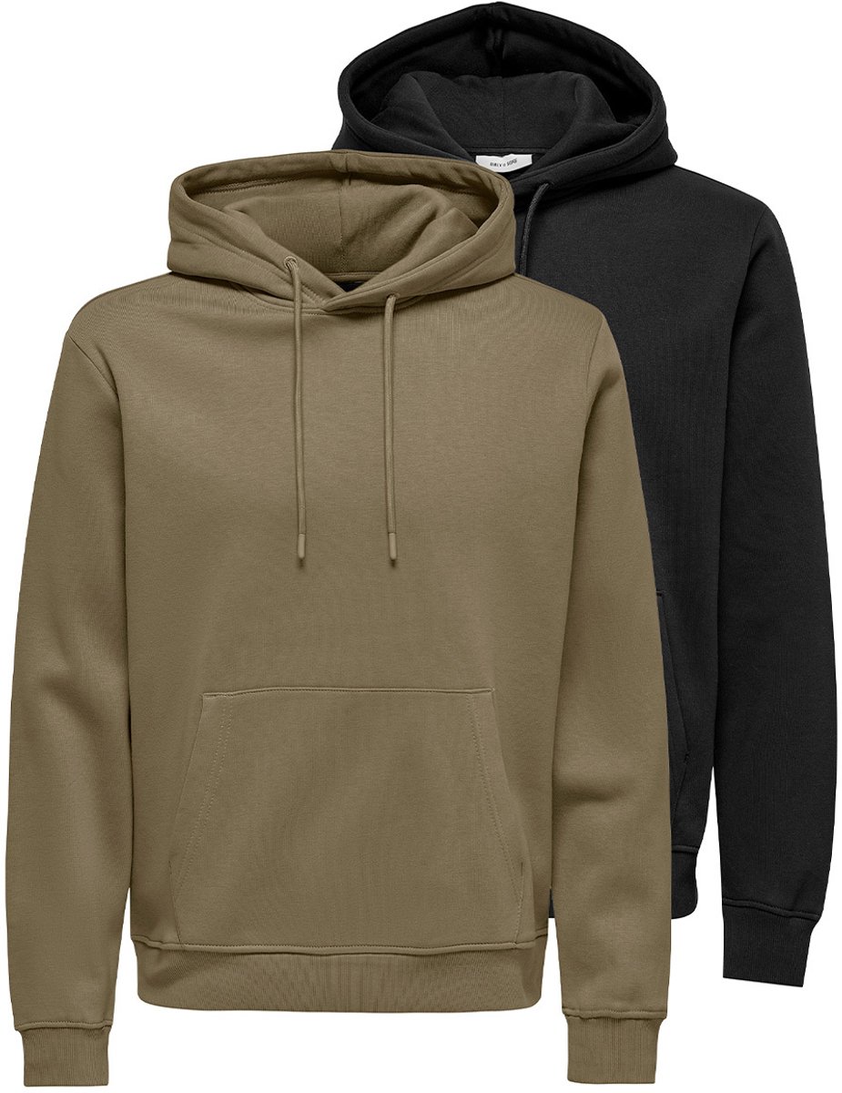 Only & Sons Heren hoddie 2 pack Connor