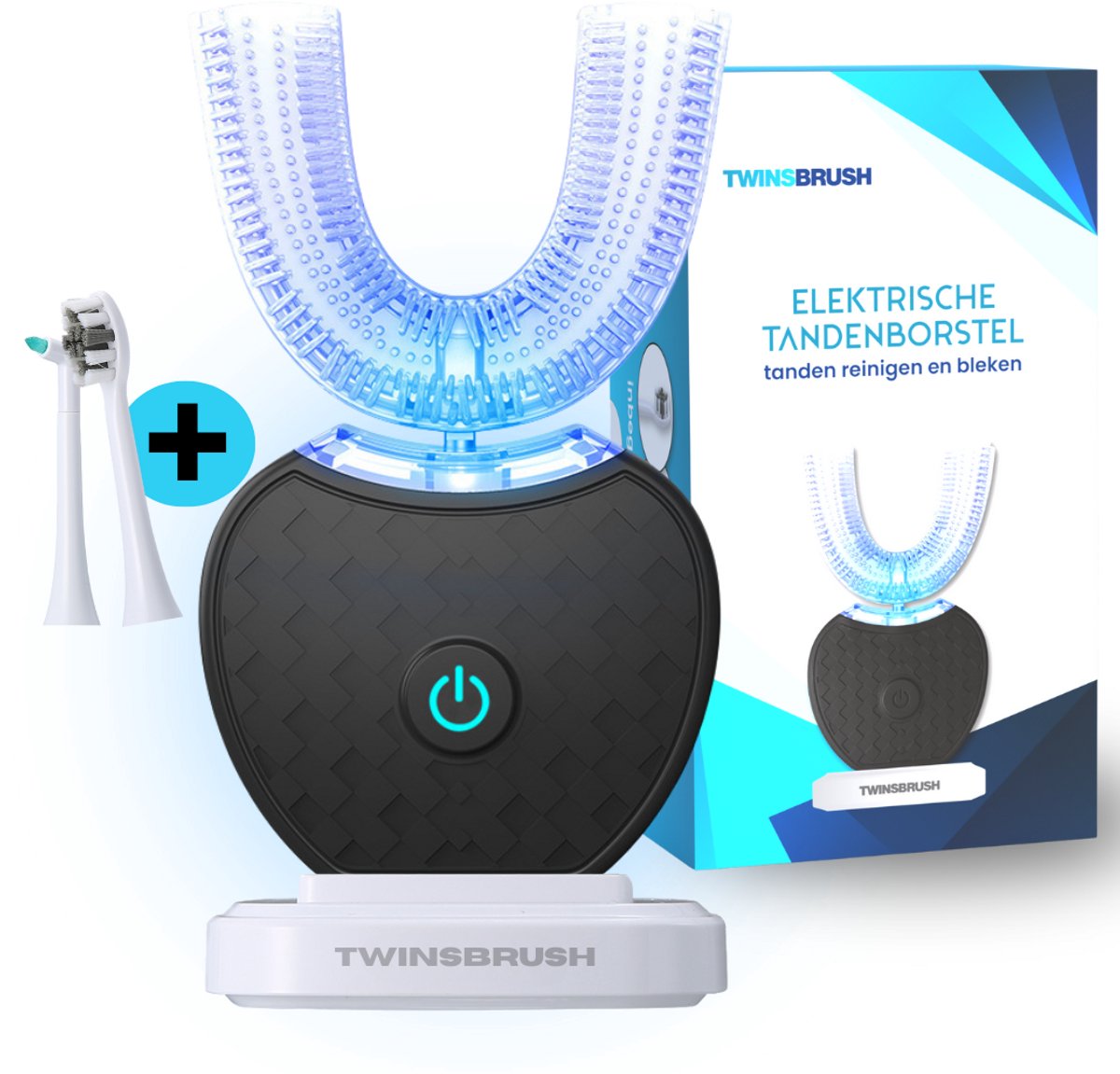 Twinsbrush Smart Brush Elektrische Tandenborstel U-Vormig Draadloos - Twinsbrush - €39,95