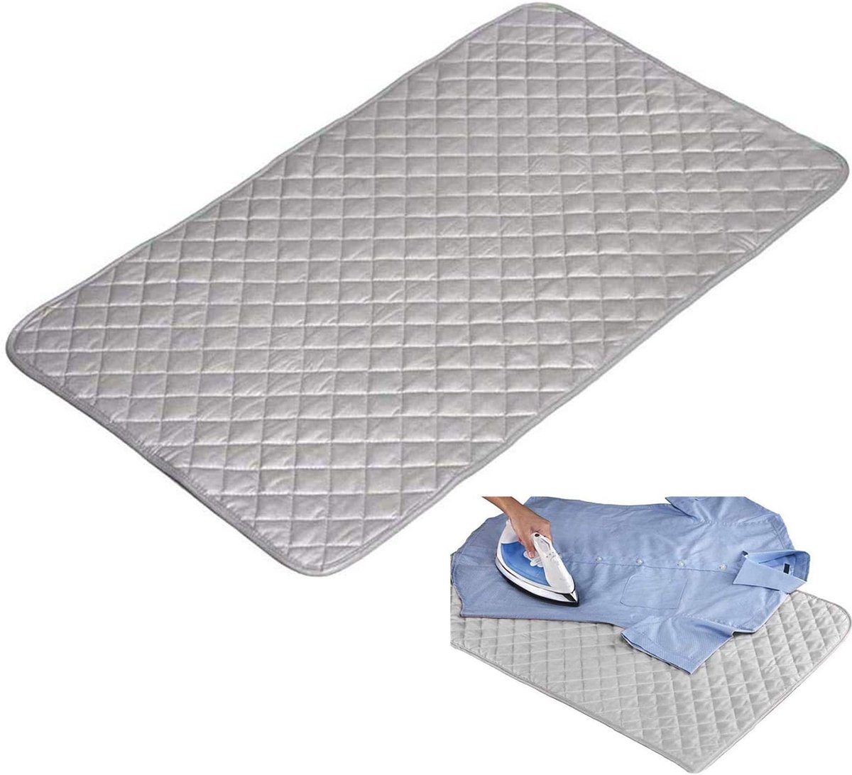 Gsedaox- Strijkdeken-Strijkmat- Lichtgewicht-85*45cm-Hittebestendig - Doek -Reis-Mouwplankje-Kussen