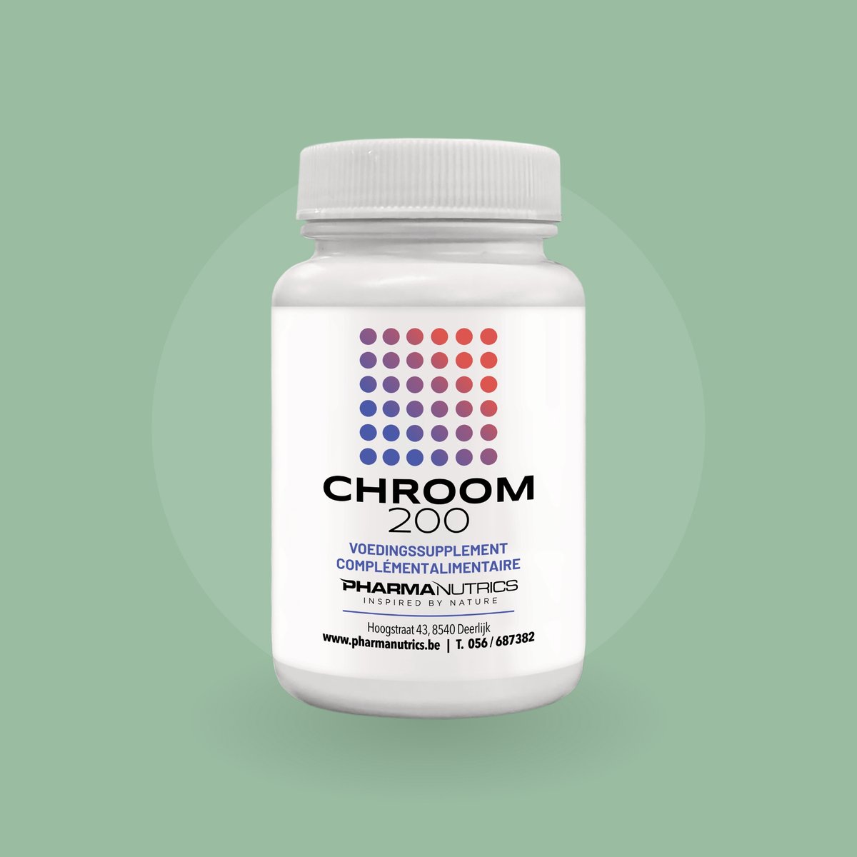 PharmaNutrics Chroom 200 – Chroompicolinaat voor bloedsuikerspiegel & metabolisme (120 tabletten)