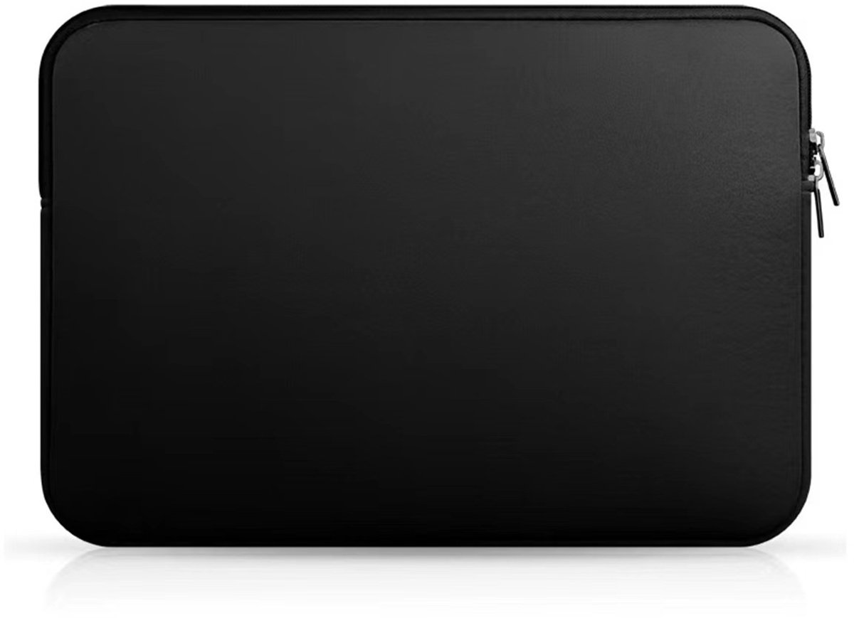 Laptoptas - Laptophoezen - Computerhoes - Binnentas - 15,6 Inch Neopreen Laptophoes - Neopreen Tablethoes met Ritsvak en Schokbestendige Hoes - Zwarte Waterbestendige Neopreen Laptophoes