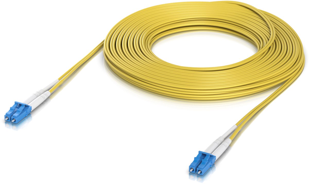 Ubiquiti UACC-OFC-S2-LULU-15M InfiniBand en Glasvezelkabel LC LC/LC Geel