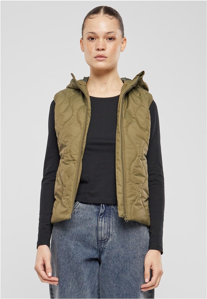 Urban Classics Super Light Puffer Mouwloos jacket S Olijfgroen