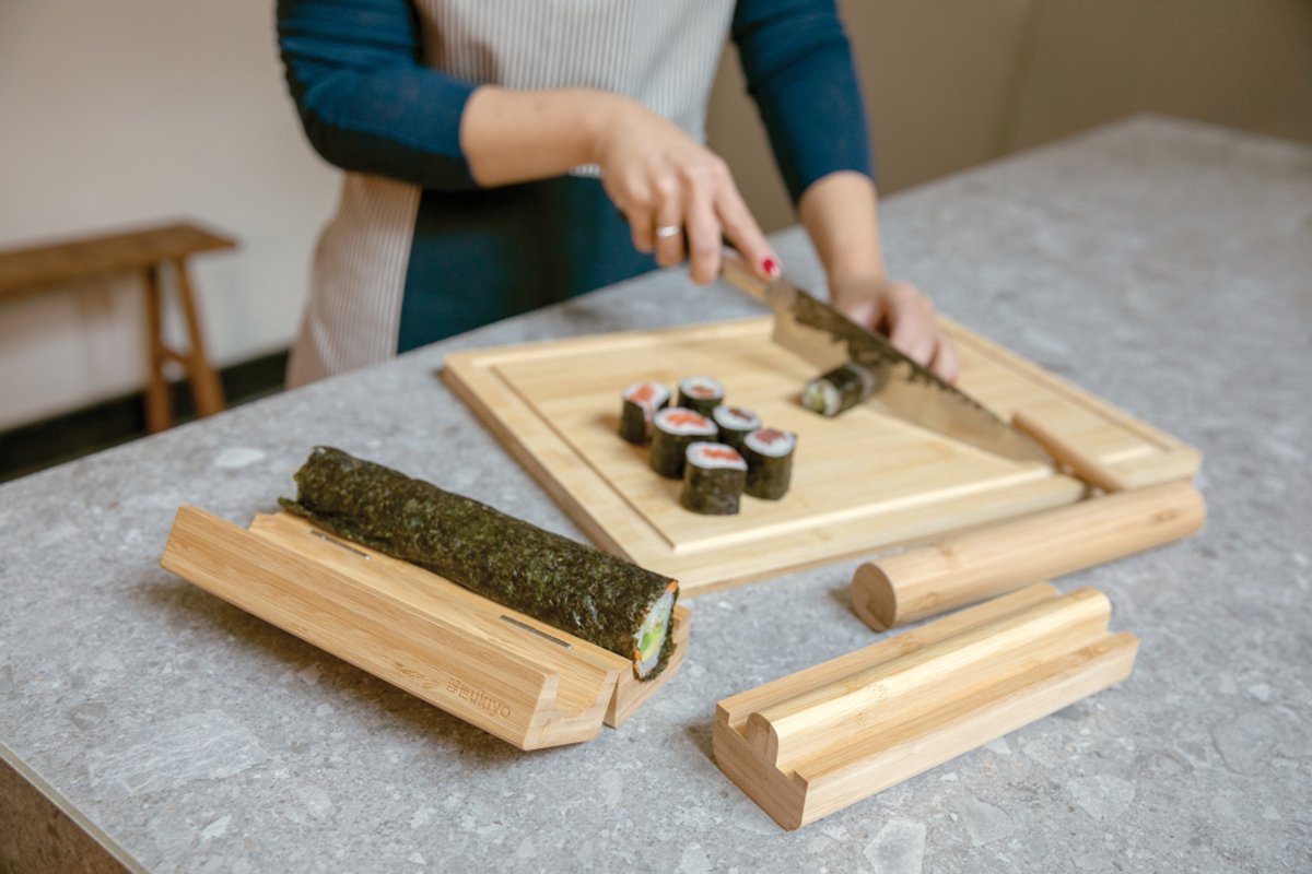 Ukiyo Sushi Maker Set Bamboe - Duurzame Sushimakers Kit - Sushi Bazooka - Sushiset — cadeau in Kookcadeaus - foto 4