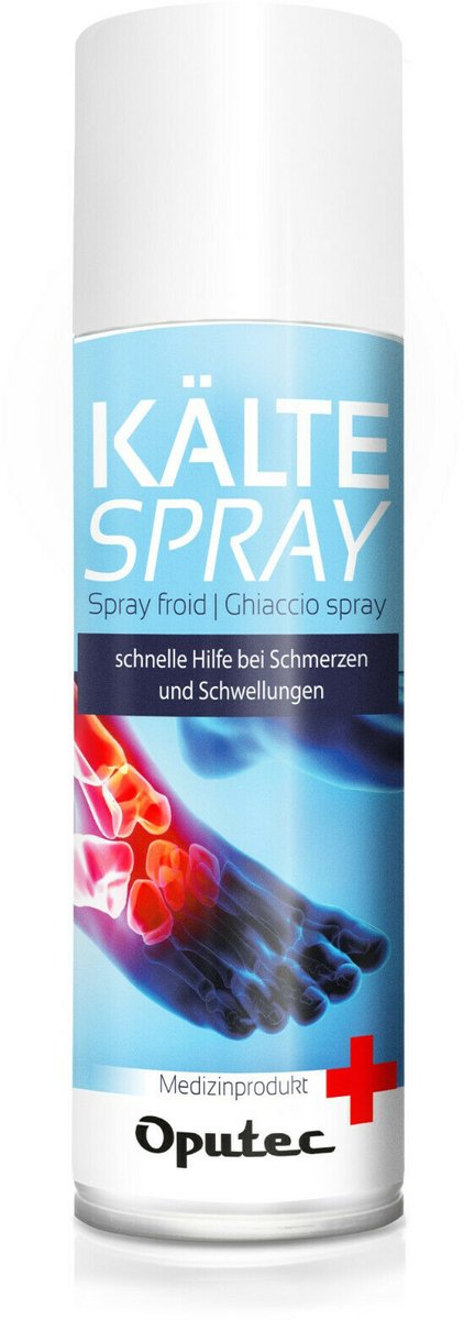 Oputec 1 x 400ml coldspray klassiek – koelspray sportspray – medisch hulpmiddel – voor sportblessures