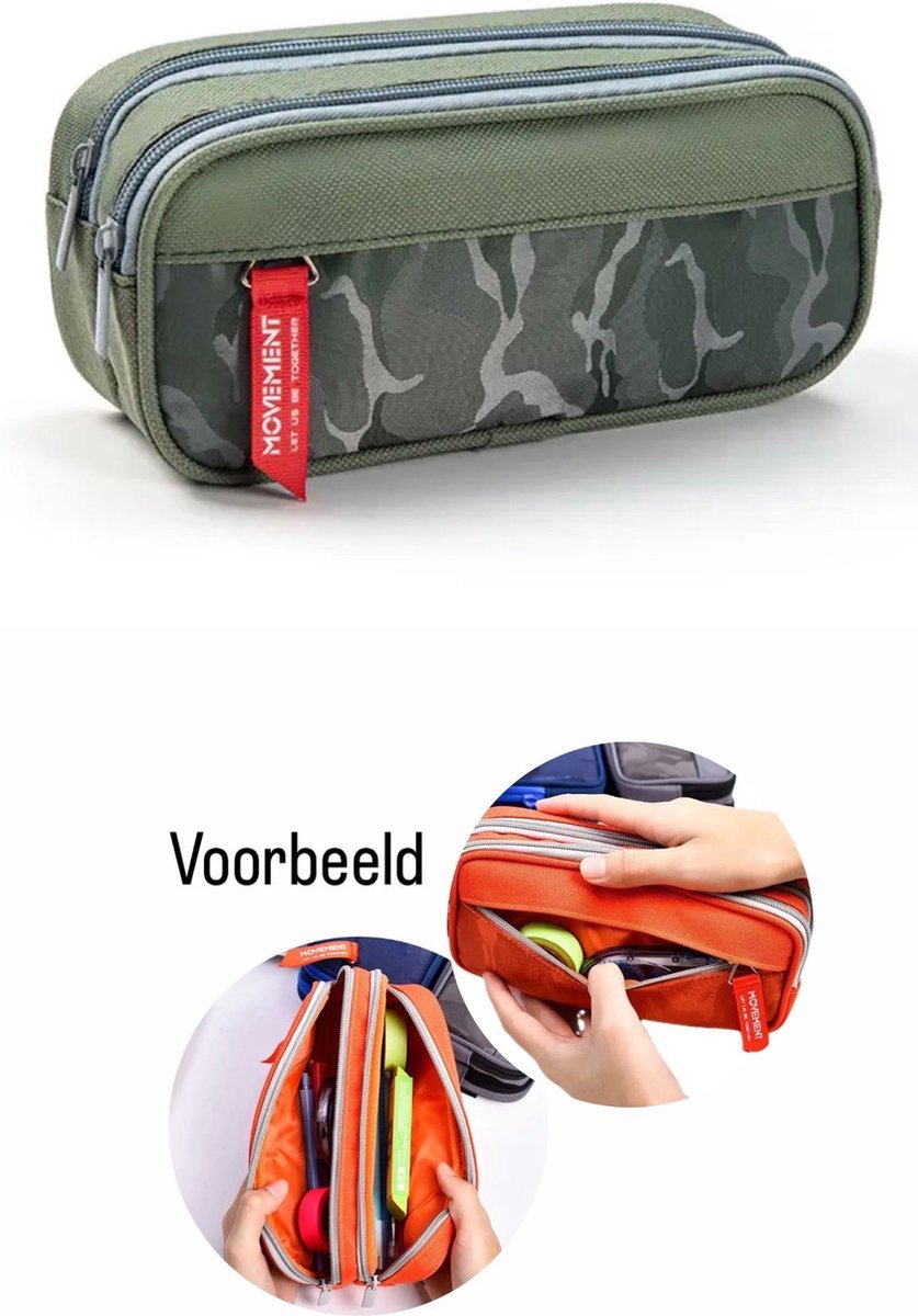 Akyol - Camouflage etui - leger print - camouflage - school - pennen -etui voor jongens -jongens etui -leger etui -etui camouflage