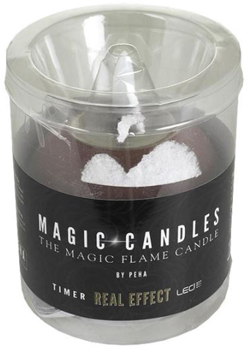 Magic Candles - LED Ball Candle - Ø 7x7cm - Brown