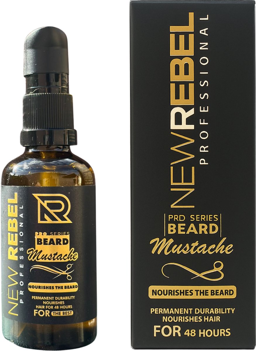 New Rebel Baardolie – Baardverzorging voor Korte & Lange Baarden – 50ml – Beard & Mustache Olie - Baardolie