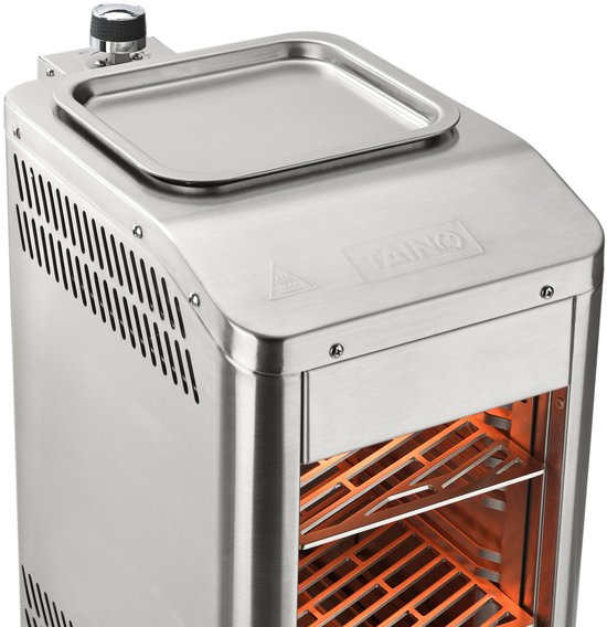 TAINO PRO Design top heat grill gas - steak grill 800 graden high performance grill roestvrij staal zilver — afbeelding 4