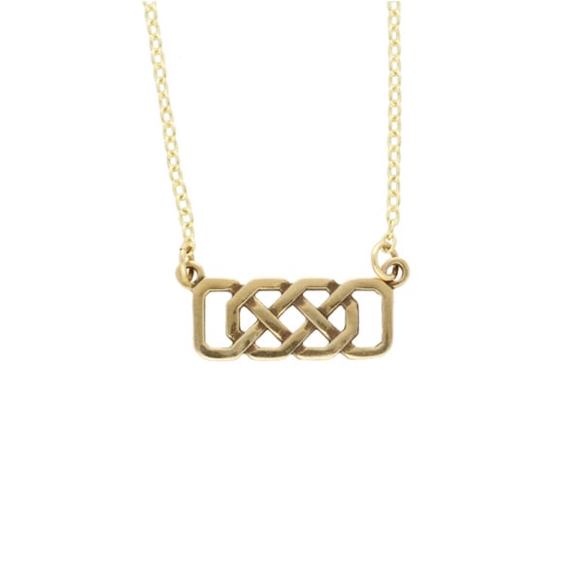 Bronzen Josephine-knoopketting(BZP1001)