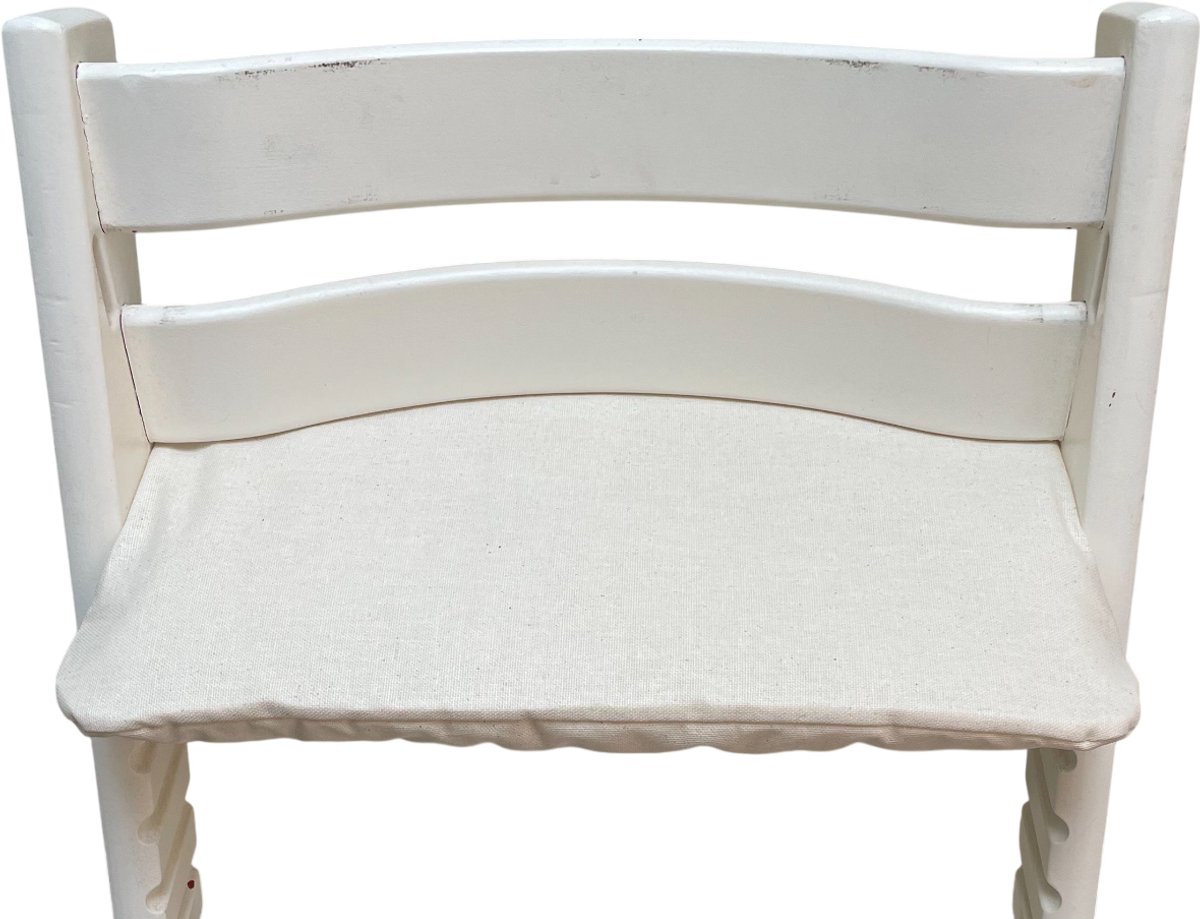 Gecoat zitkussen voor de Tripp Trapp kinderstoel van Stokke -Linnen Naturel
