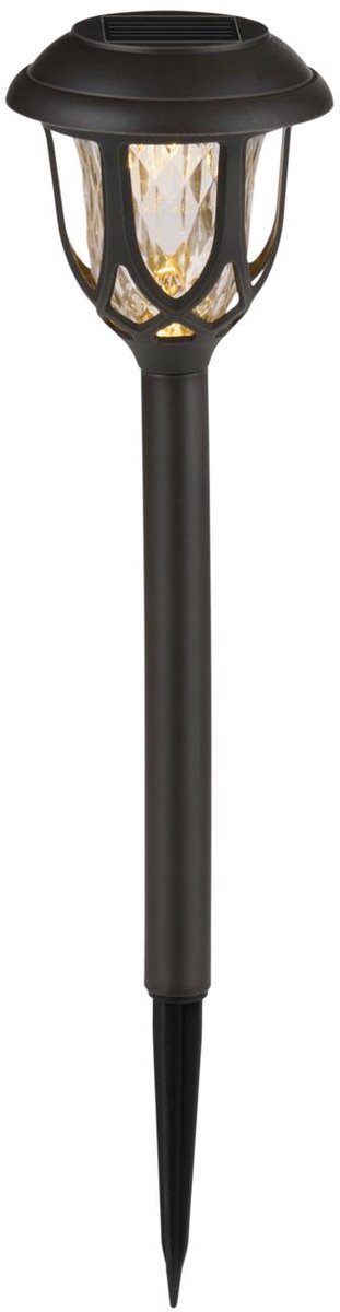 Grundig Solar Tuinverlichting - Tuinlamp met Grondspies - Warm Wit Licht - IP44 - 6-8 uur Brandtijd