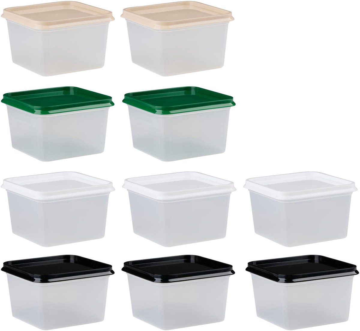 alpina Vershouddoos 750ml 10 Stuks - Verhoudsbakjes - Diepvriesbakje - Bewaardozen - Prep Bakjes