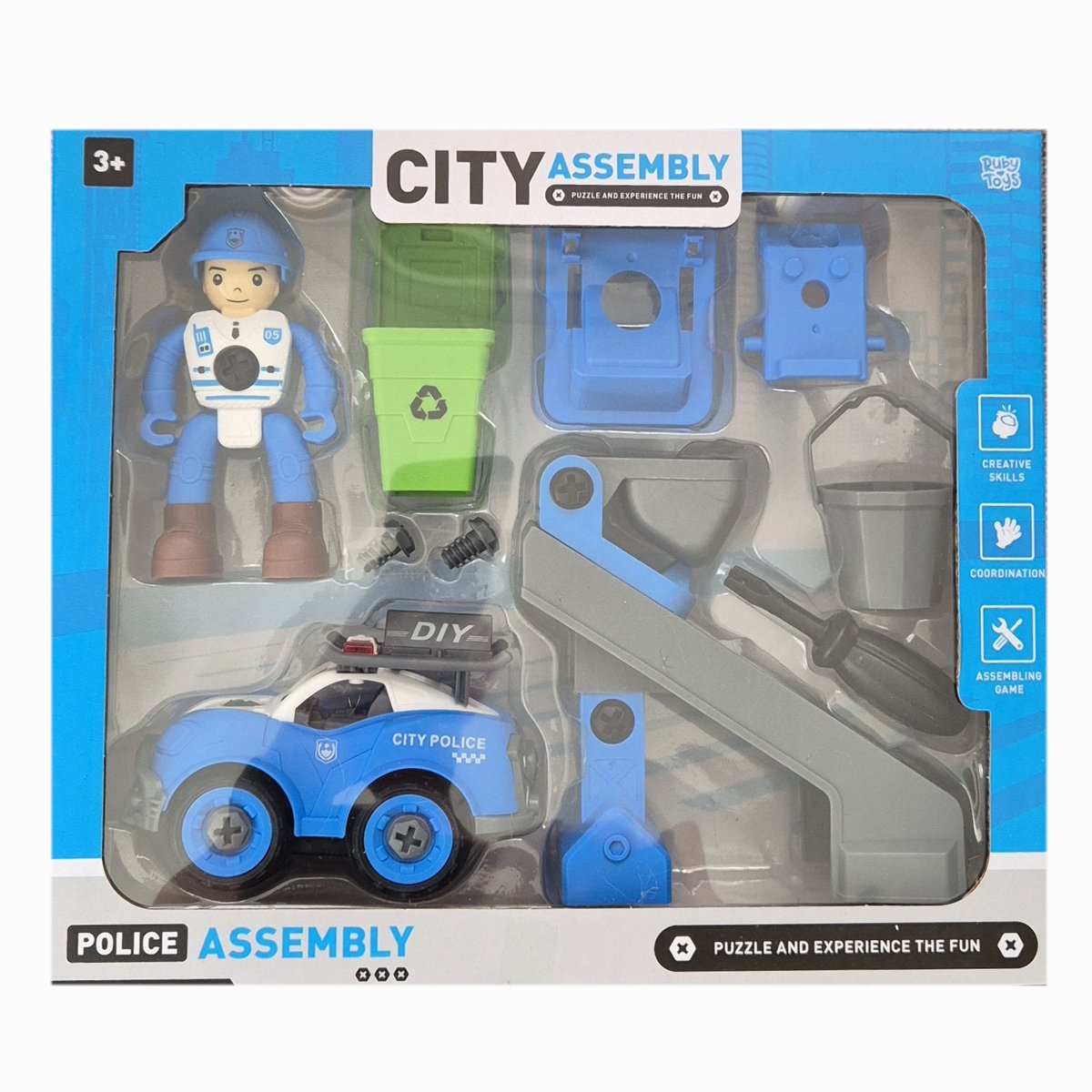 Ruby Toys - politie city bouwset - Police city assembling game