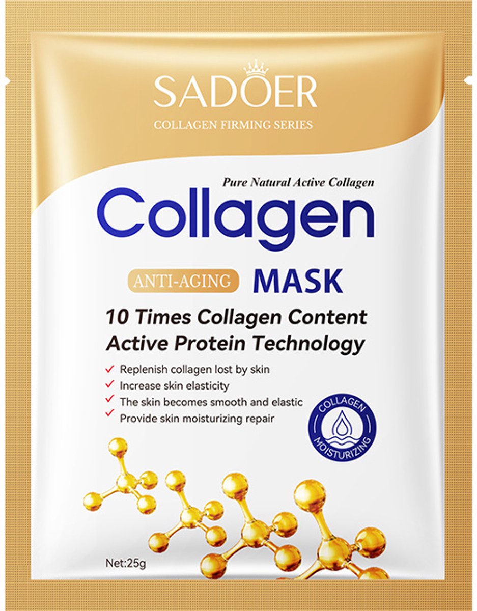 Sadoer Collagen Anti‑Aging gezichtsmasker - Collagen Face Mask 25g