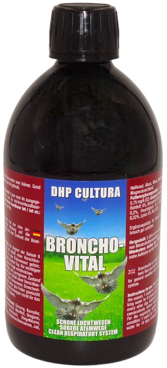 DHP Cultura Bronchovital 500ml - voor postduiven