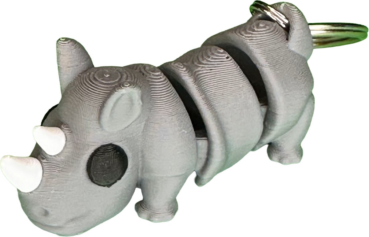 Flexi Neushoorn sleutelhanger 6 cm
