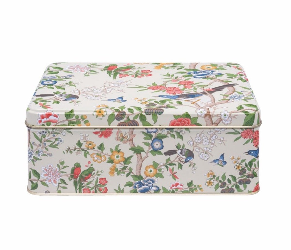 Sanderson - Bewaarblik Chinoiserie Hall- Rechthoek - Blik - 19,5 x 15,4 x 7,5 cm