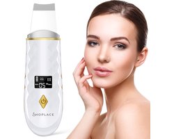 Shoplace Ultrasoon Huidverjongingsapparaat met verwarmingsfunctie - Reiniging, Hydratatie & Versteviging - Mee eters verwijderen - Puisten verwijderaar - Verzacht rimpels - Anti-Acne – Skin scrubber
