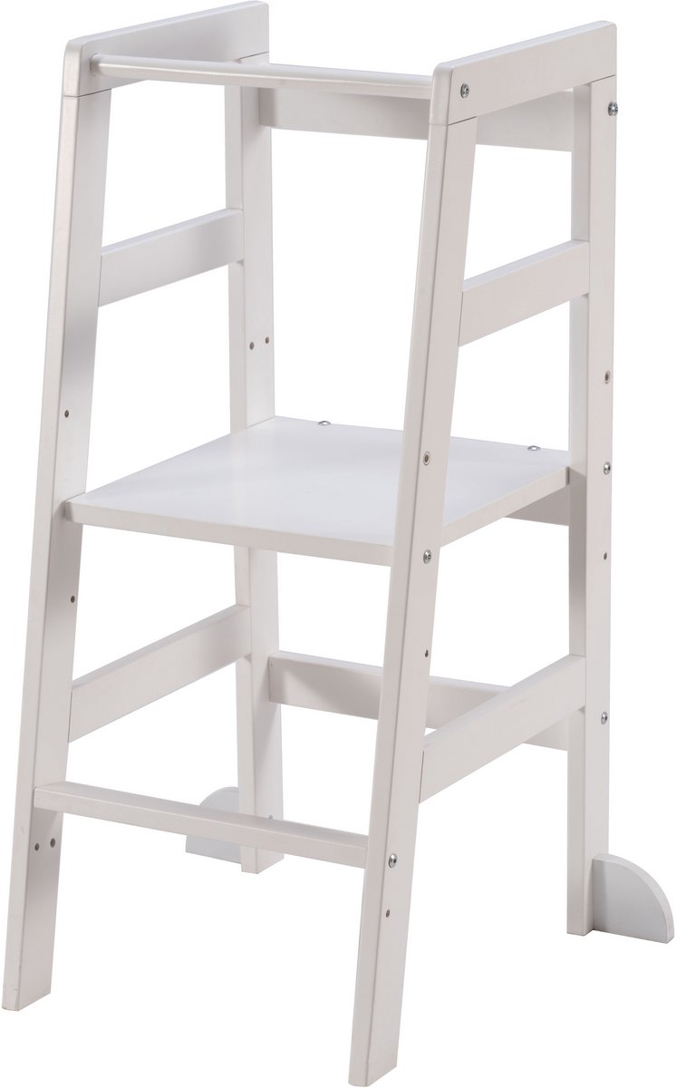Cabino Leertoren - Learning Tower/ Keukentoren Felix -Verstelbaar - 90x40x49 cm - Wit