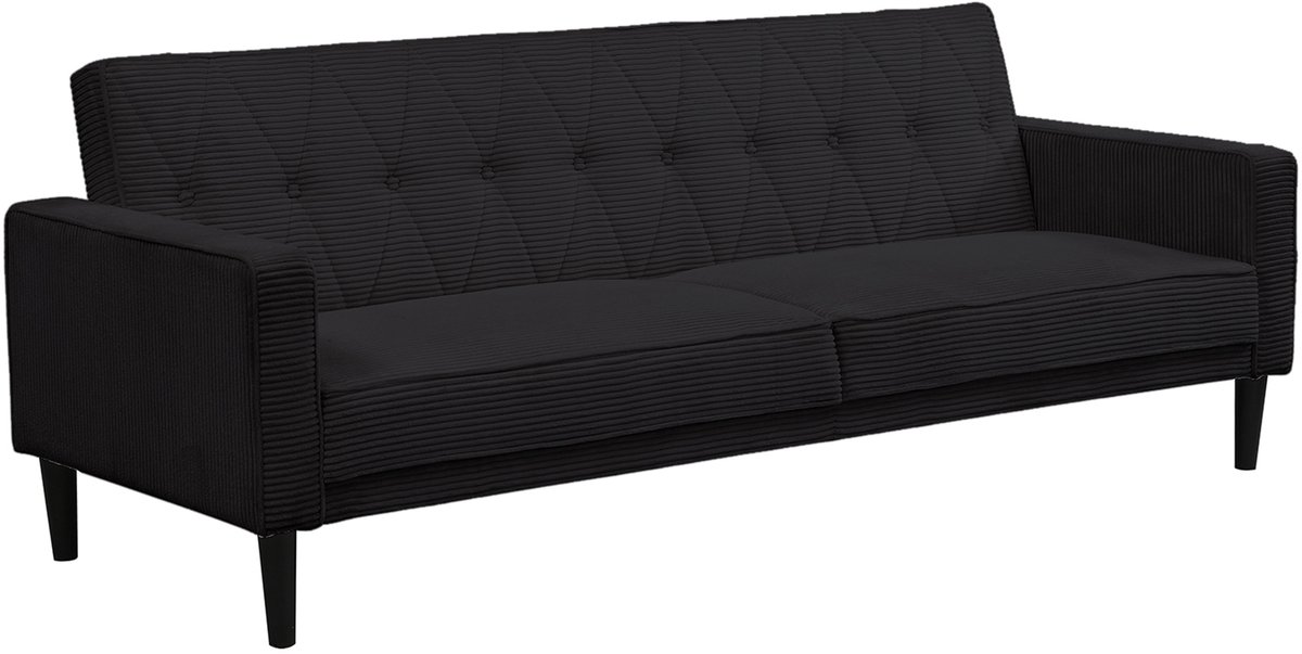 Notio Living Avon-Avon-Slaapbank - Antraciet Corduroy Grijs