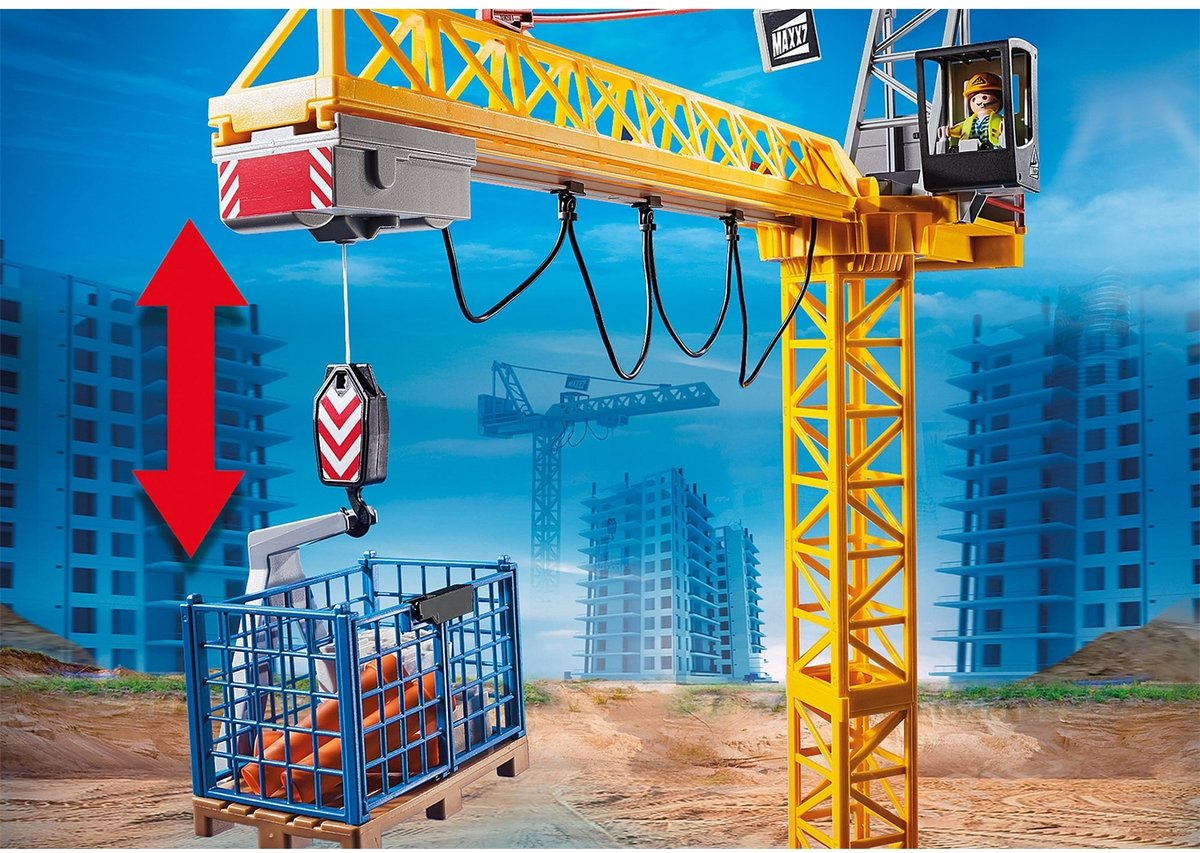 PLAYMOBIL City Action RC bouwkraan met bouwonderdeel - 70441 — afbeelding 8