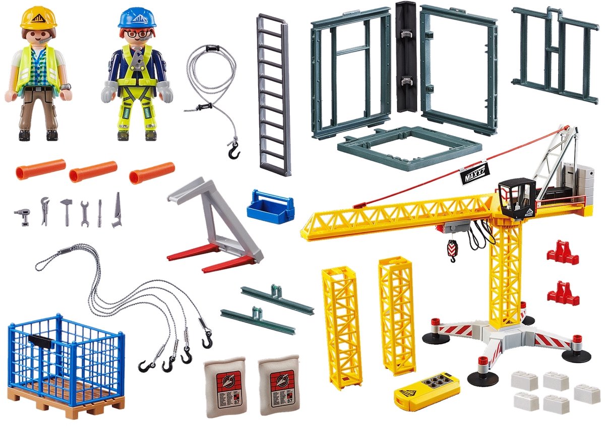 PLAYMOBIL City Action RC bouwkraan met bouwonderdeel - 70441 — afbeelding 15