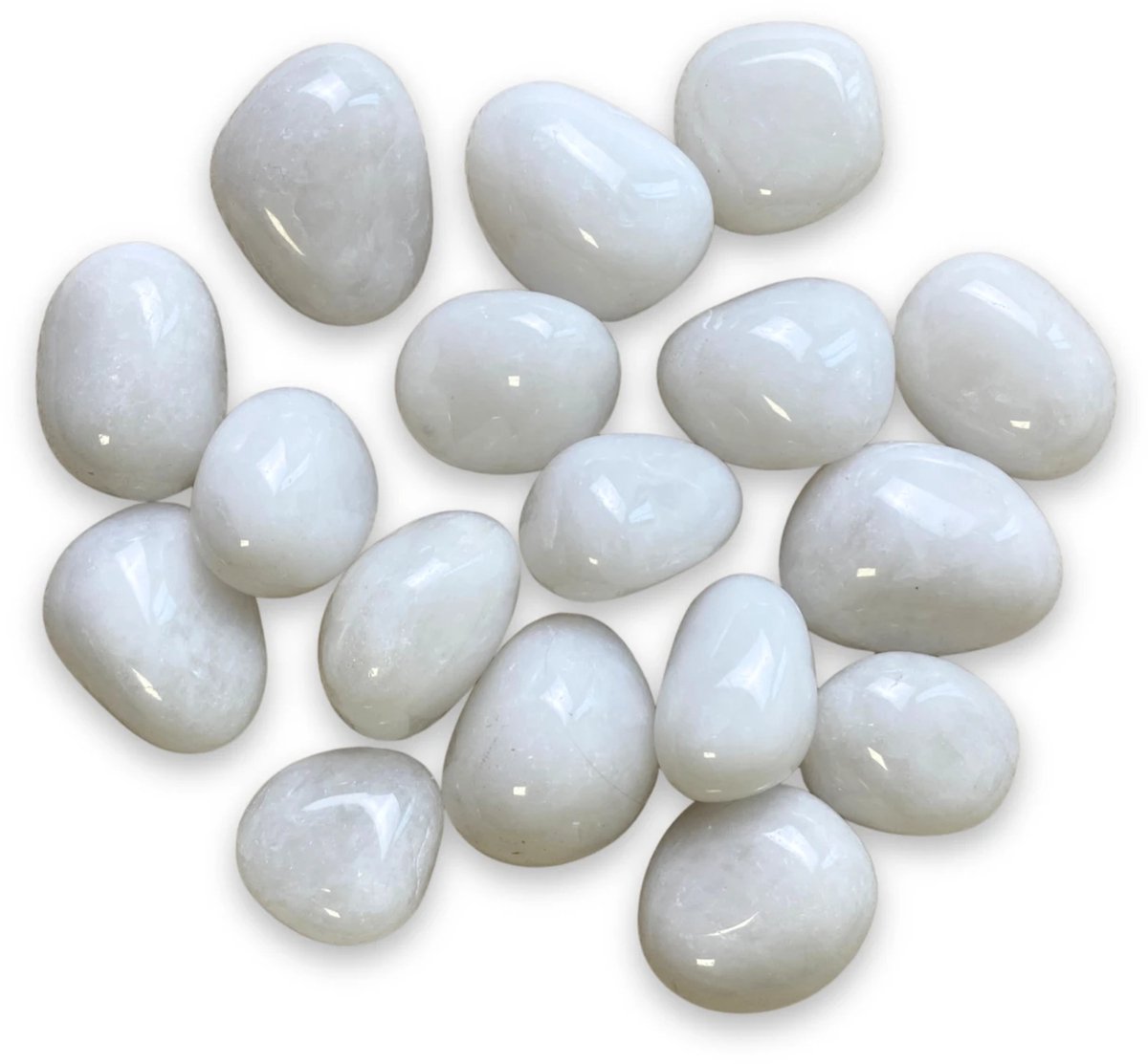 Ruben Robijn Trommelstenen Sneeuwkwarts (mt3) 250 gr. Wit
