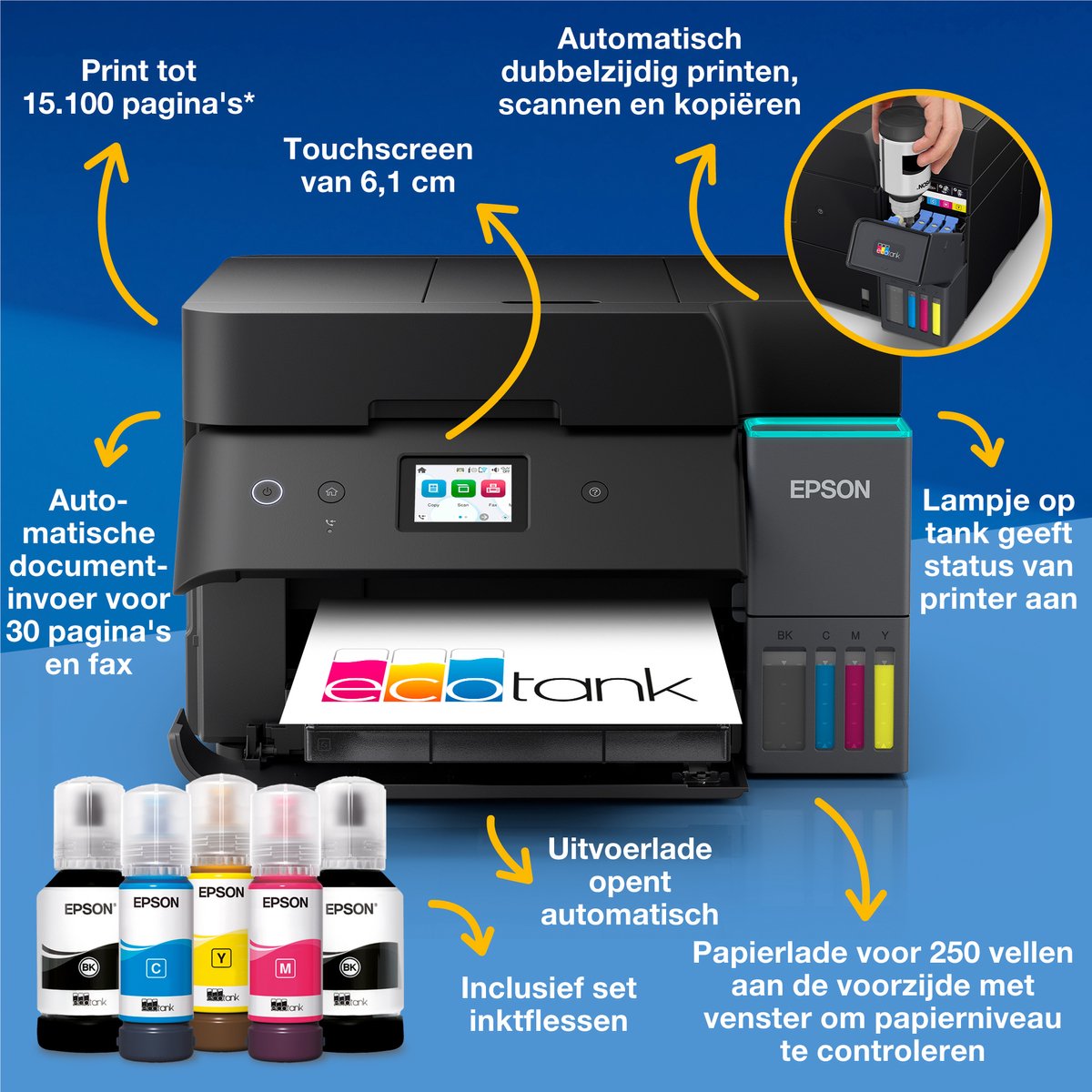 Epson EcoTank ET-4950 - All-in-One Inkttank Printer - Zwart — afbeelding 2