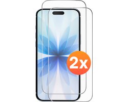 Screenprotector - 2 stuks - Geschikt voor iPhone 17 Tempered Glass - Extra Sterk – beschermglas