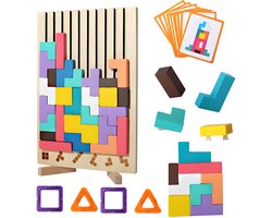Montessori Speelgoed - kinderspeelgoed - Montessori - Houten Speelgoed - Houten Puzzel - Educatief Speelgoed - Montessori-spellen 3, 4, 5, 6 jaar - Intelligentie Jigsaw - Hersenspeelgoed - Kleurrijk - Cadeau voor Kinderen