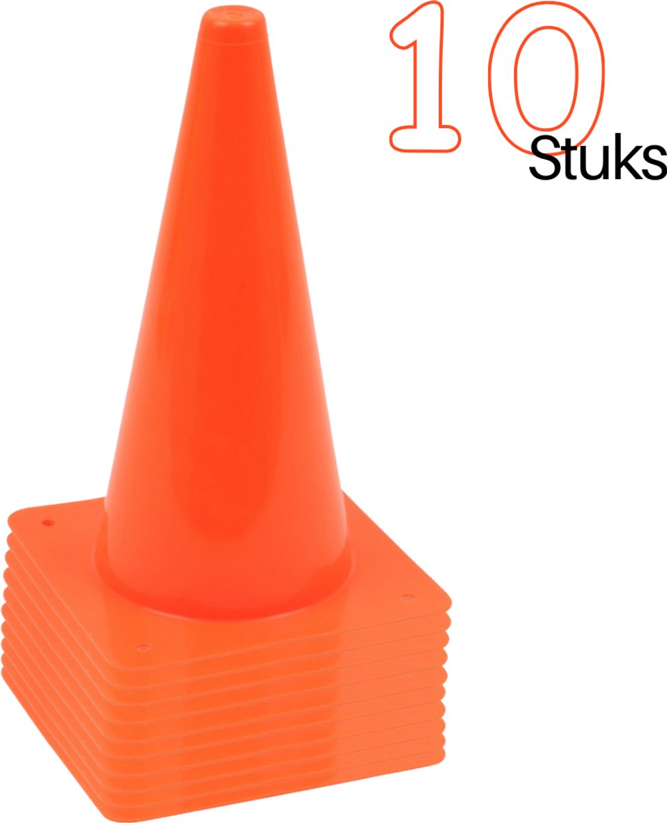 Oranje Pionnen 10 stuks - 31 cm Sport pionnen - Kegels Oranje
