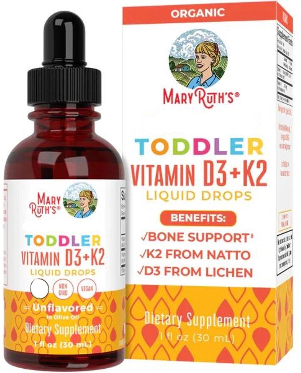 MaryRuth's - Toddler Vitamin D3+K2 Drops - 30ml