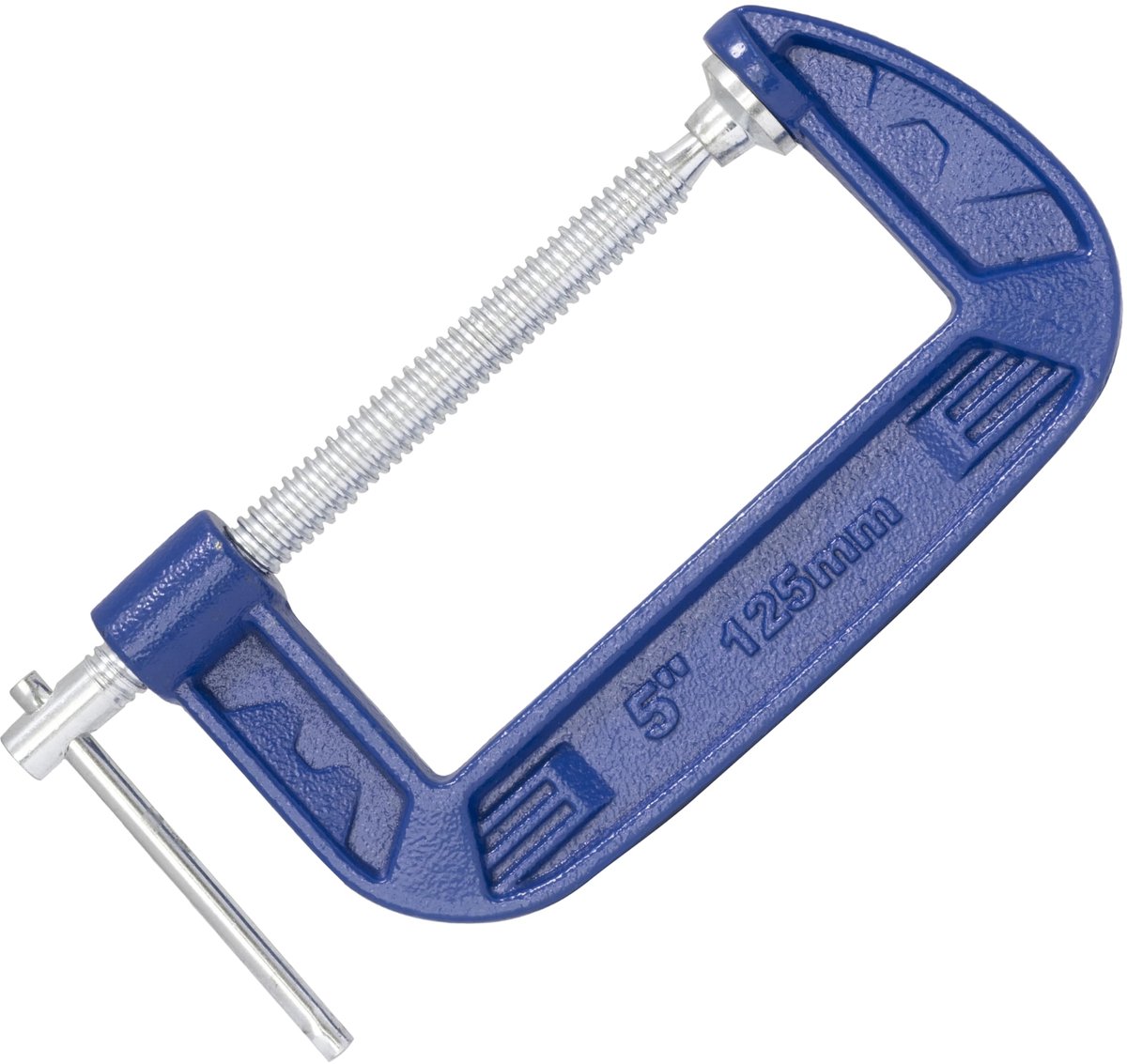 C68478 - Klem in vorm 'G' 125 mm - van staal - kleur blauw - voor timmerwerk