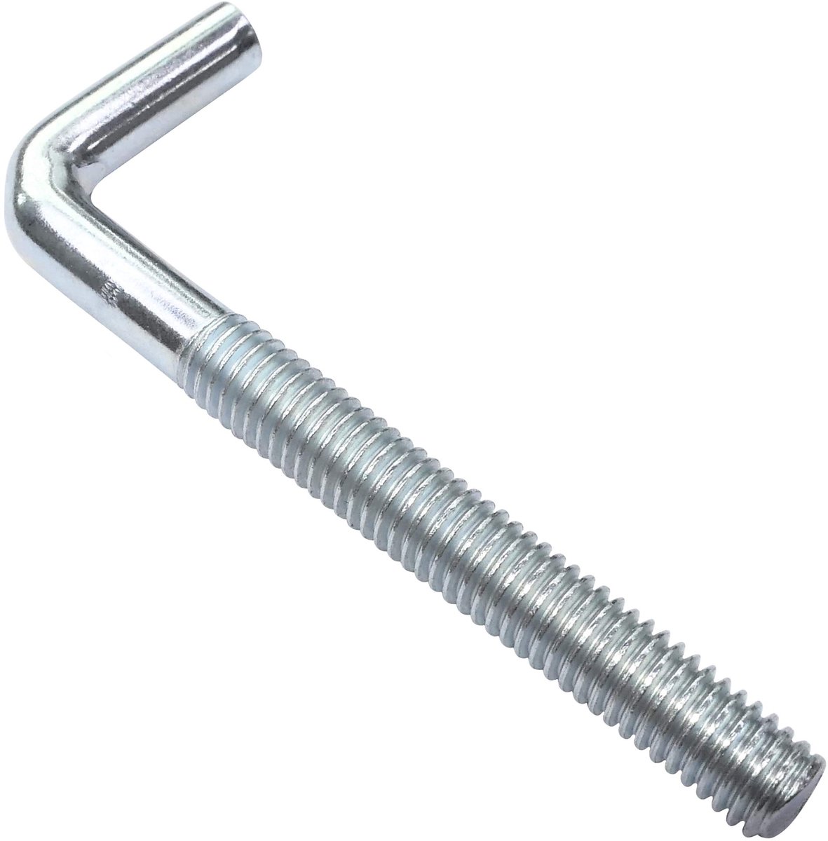 Aerzetix C47896 - Set van 20 L-vormige schroefhaken M5 x 50 mm - Galvaniseerd staal - RVS