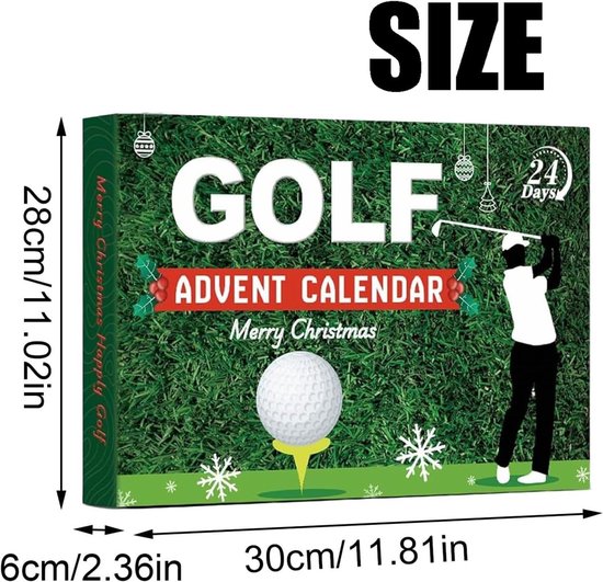 KreativeKraft Golf adventskalender 2024 Kerst aftelkalender voor golfers