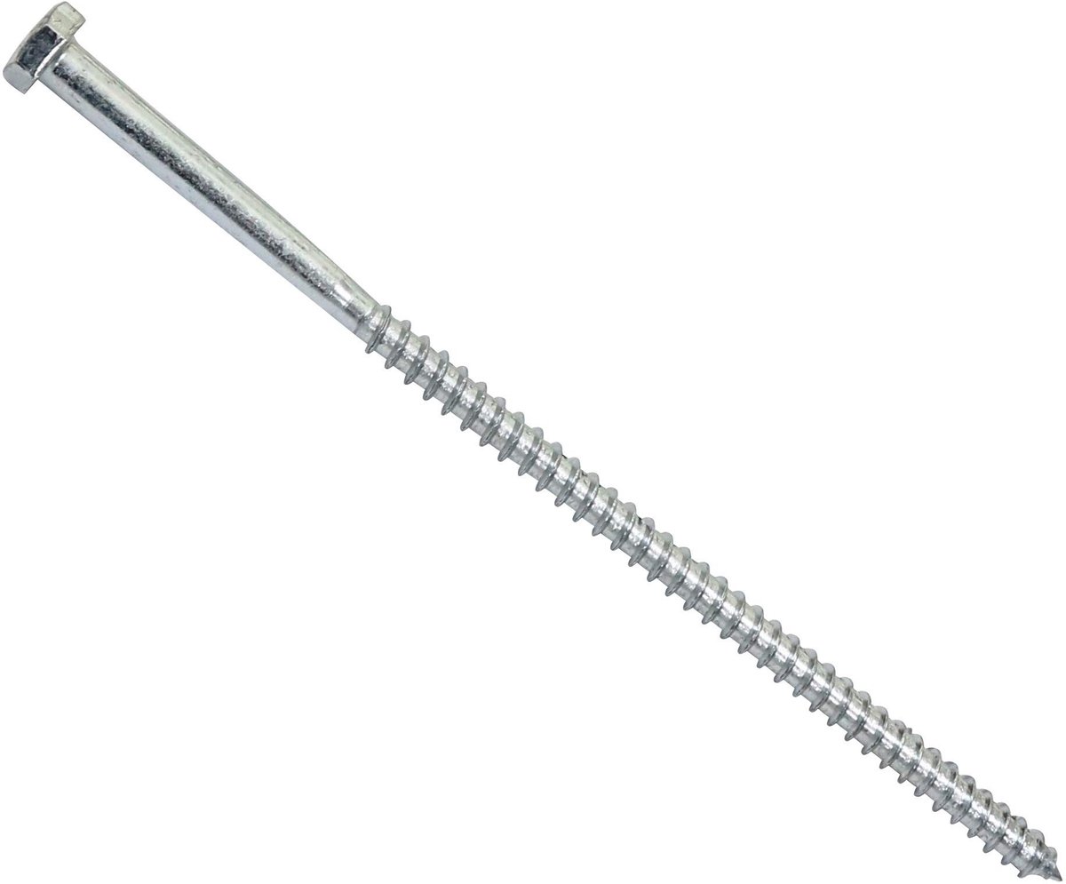 Hexagonale Bouten M8x200mm - 10 Stuks - Gegalvaniseerd Staal - DIN571 - Zwart