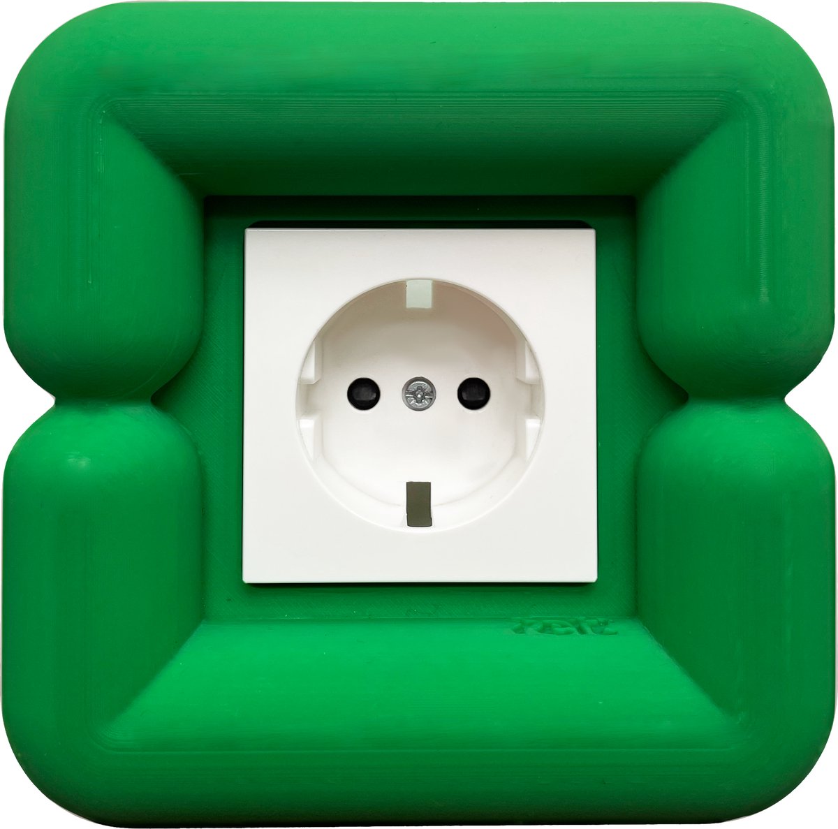 Felt- Stopcontact - Slime green - Big Buoy - 1 stopcontact- Plug frame